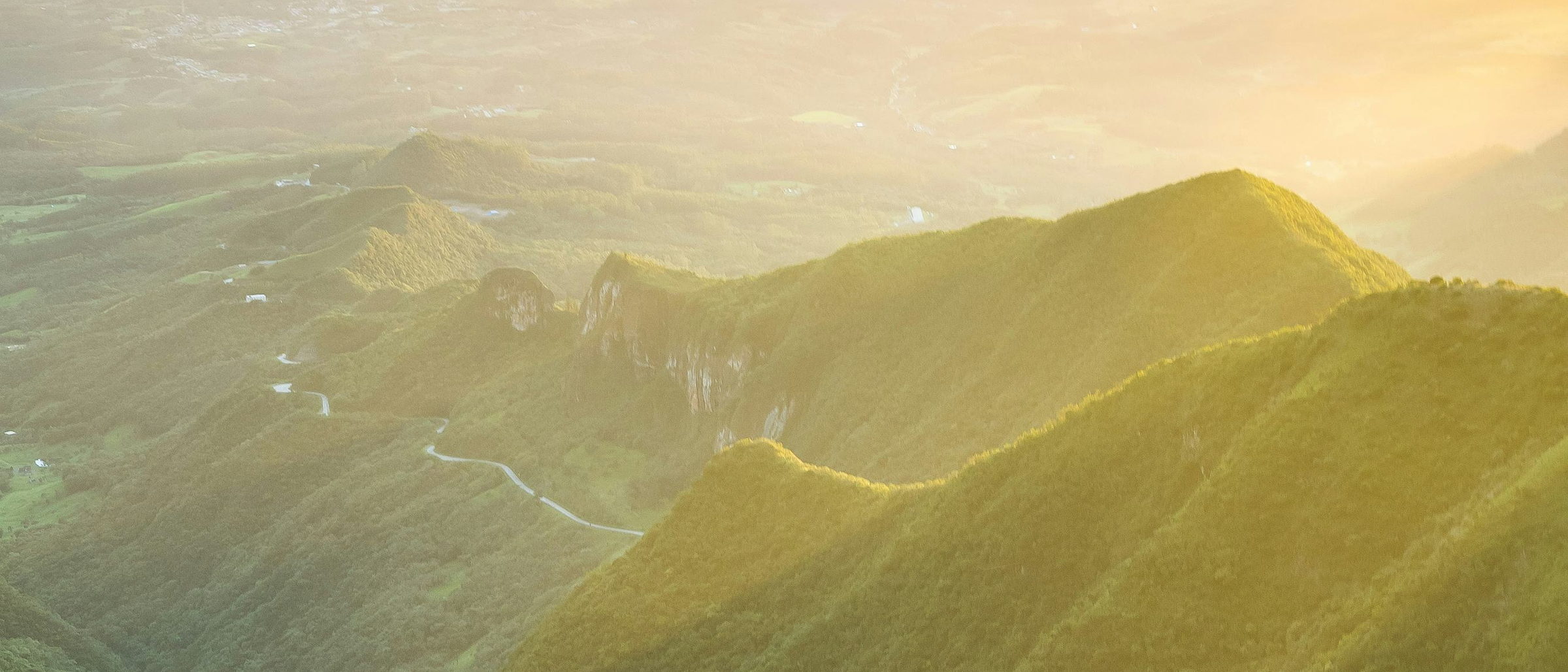 First light over the highlands of southern Brazil